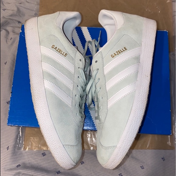adidas gazelle silver green womens adidas Gazelle Bold Shoes - Women's - Aurora Coffee / Light Pink / Gold
